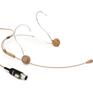 Shure TwinPlex TH53C/O-MTQG Omnidirectional Headset Microphone with TA4F Connector - Cocoa