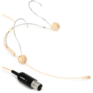 Shure TwinPlex TH53T/O-MTQG Omnidirectional Headset Microphone with TA4F Connector - Tan