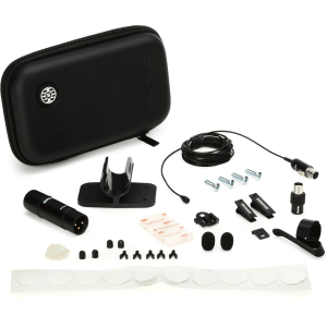 Shure TwinPlex TL47B/O-XLR-A Omnidirectional Lavalier Microphone with Accessory Kit (XLR, Black)
