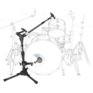 Triad-Orbit Kick and Dual Tom System Microphone Stand Package