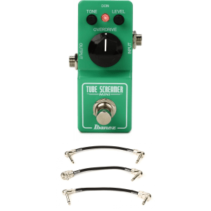 Ibanez Tube Screamer Mini Pedal with Patch Cables