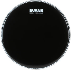 Evans Hydraulic Black Drumhead - 12 inch