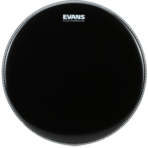 Evans Hydraulic Black Drumhead - 16 inch
