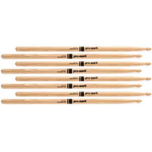 Promark Hickory Drumsticks - 5A - Wood Tip - 4-pack