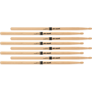 Promark Hickory Drumsticks - 5B - Wood Tip - 4-pack