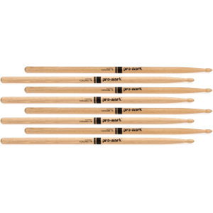 Promark Hickory Drumsticks - 7A - Wood Tip - 4-pack