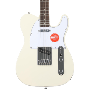 Squier Affinity Series Telecaster Electric Guitar - Olympic White with Laurel Fingerboard