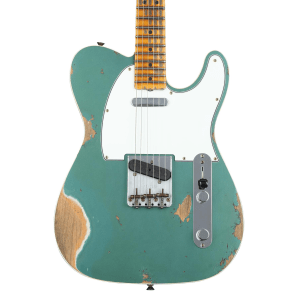Fender Custom Shop '65 Telecaster Custom Heavy Relic Maple Electric Guitar - Aged Sherwood Green