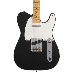 Fender Custom Shop Limited-edition Reverse '50s Tele Custom Journeyman Relic Electric Guitar - Aged Black