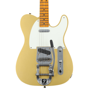 Fender Custom Shop Limited-edition Twisted Telecaster Custom Journeyman Relic Electric Guitar - Aged HLE Gold