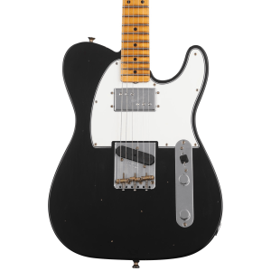 Fender Custom Shop Postmodern Telecaster Journeyman Relic Maple Electric Guitar - Aged Black