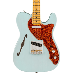 Fender American Professional II Telecaster Thinline Electric Guitar - Transparent Daphne Blue with Maple Fingerboard