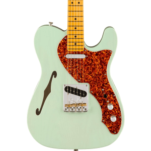 Fender American Professional II Telecaster Thinline Electric Guitar - Transparent Surf Green with Maple Fingerboard