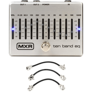 MXR M108S Ten Band EQ Pedal with Patch Cables