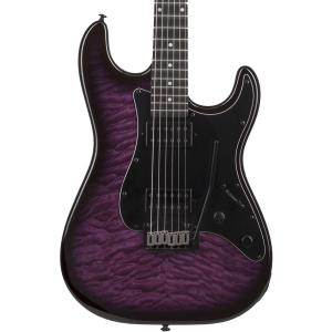 Schecter Traditional Pro Electric Guitar - Satin Trans Purple Burst