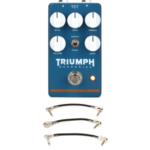Wampler Triumph Overdrive Pedal with Patch Cables