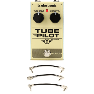 TC Electronic Tube Pilot Overdrive Pedal with Patch Cables