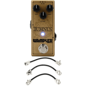 Wampler Tumnus Transparent Overdrive Pedal with Patch Cables