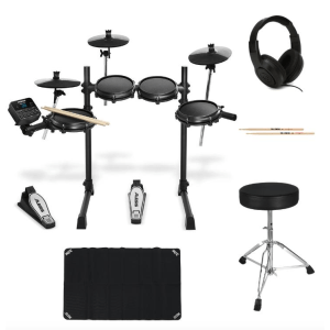Alesis Turbo Mesh Electronic Drum Set Essentials/Mat/Headphones Bundle