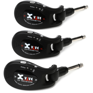 Xvive U2 Dual Transmitter Digital Wireless Guitar System - Black