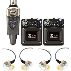 Xvive U4R2 Wireless In-Ear Monitoring System with 2 Receivers and Earphones