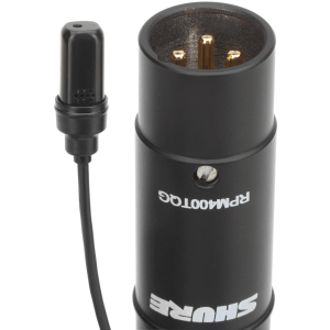 Shure UniPlex UL4 Professional Lavalier Microphone - XLR Connector, Black