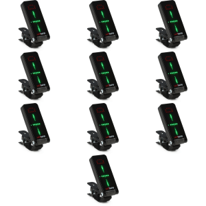 TC Electronic UniTune Clip Clip-on Chromatic Tuner - Noir Sweetwater Exclusive 10 Pack
