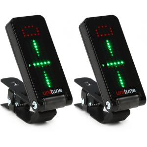 TC Electronic UniTune Clip Clip-on Chromatic Tuner - Noir Sweetwater Exclusive 2 Pack