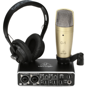 Behringer U-Phoria Studio Pro Recording/Podcasting Bundle