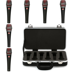 sE Electronics V7 Vocal and V7X Instrument Mic 6 Pack with Case