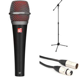 sE Electronics V7 Handheld Microphone Bundle with Stand and Cable