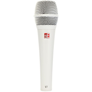 sE Electronics V7 Supercardioid Dynamic Handheld Vocal Microphone - White