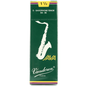 Vandoren SR2715 - JAVA Tenor Saxophone Reeds - 1.5 (5-pack)