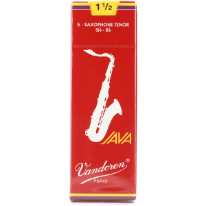 Vandoren SR2715R - JAVA Red Tenor Saxophone Reeds - 1.5 (5-pack)