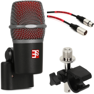 sE Electronics V Beat Supercardioid Dynamic Drum Microphone Bundle with Clamp and Cable