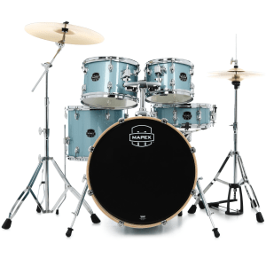 Mapex Venus 5-piece Fusion Complete Drum Set - Aqua Blue Sparkle