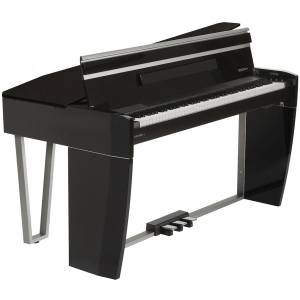 Dexibell Vivo H10 88-key Digital Mini Grand Piano with Bench - Polished Black