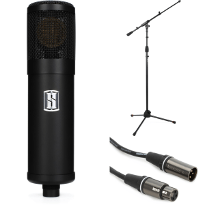 Slate Digital VMS ML-1 Large-diaphragm Modeling Microphone Bundle with Stand and Cable - Matte Black