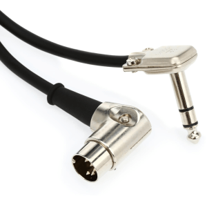 Vertex Effects VMTC-RR-12 Type A 1/4-inch TRS Male Angled to Angled DIN MIDI Cable - 1 foot