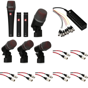 sE Electronics V Pack Arena Drum Microphone Package with Snake and Cables