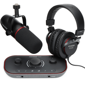 Focusrite Vocaster Two Studio USB-C Podcasting Audio Interface Bundle