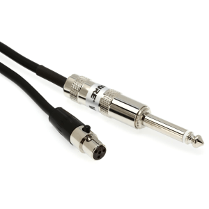Shure WA302 1/4-inch to TA4F Instrument Cable for Wireless Bodypack Transmitter