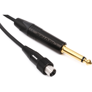 Shure WA305 Premium 1/4-inch to TA4F Instrument Cable for Wireless Bodypack Transmitter