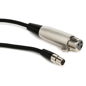 Shure WA310 Female XLR to TA4F Microphone Cable for Wireless Bodypack Transmitter