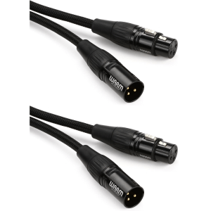 Warm Audio Premier Gold XLR Female to XLR Male Microphone Cable - 15 foot (2-pack)