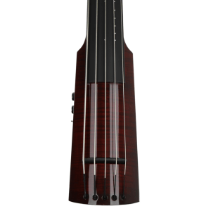 NS Design WAV 5-string Electric Upright Bass - Transparent Red