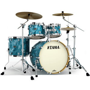 Tama Starclassic Walnut/Birch WBR42S 4-piece Shell Pack - Turquoise Pearl