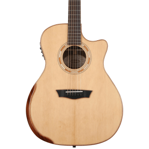 Washburn Comfort G25SCE Acoustic-electric Guitar - Natural with Armrest