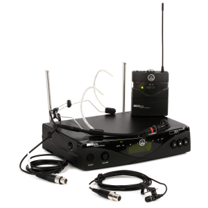 AKG WMS470 Presenter Set Combo Wireless Headworn and Lavalier Microphone System - Band 8