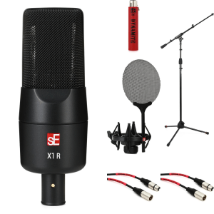 sE Electronics X1 R Ribbon Microphone and Dynamite Inline Preamp Bundle